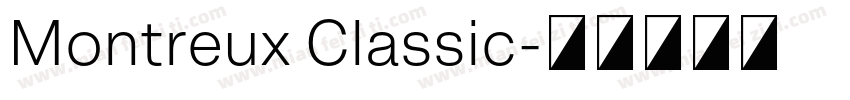 Montreux Classic字体转换